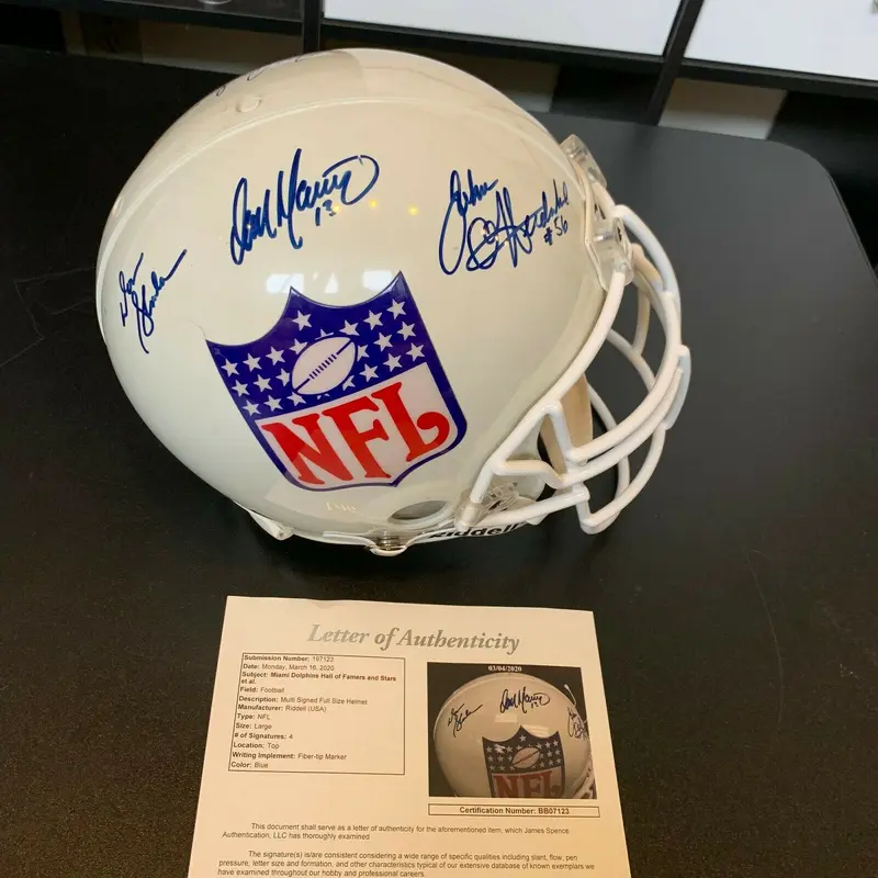 Dan Marino Don Shula Miami Dolphins Greats Signed Full Size Helmet With JSA COA