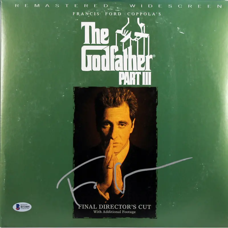 Francis Ford Coppola The Godfather III Authentic Signed Laser Disc BAS #B51805
