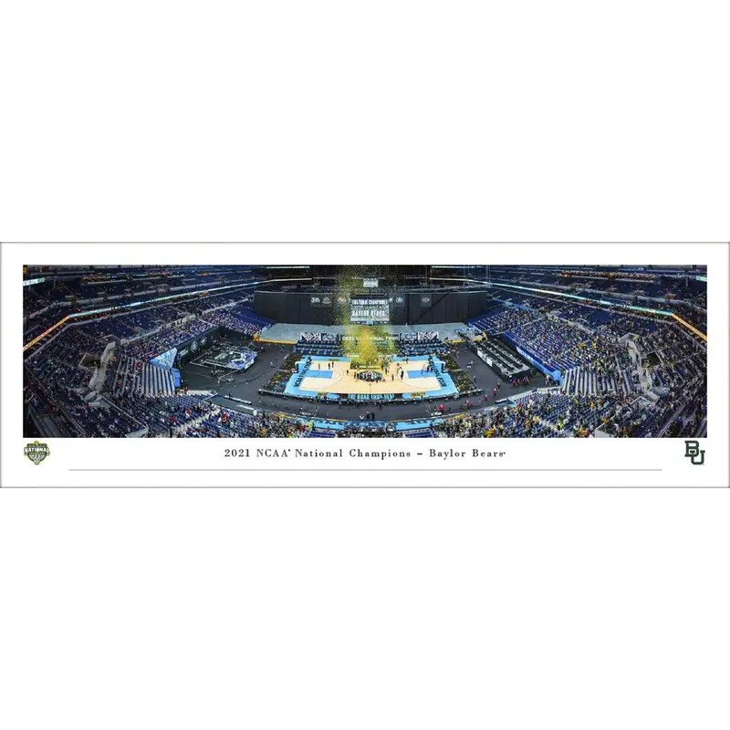 Baylor Bears 2021 NCAA Men's Basketball Champions Panoramic Poster Print - Blakeway