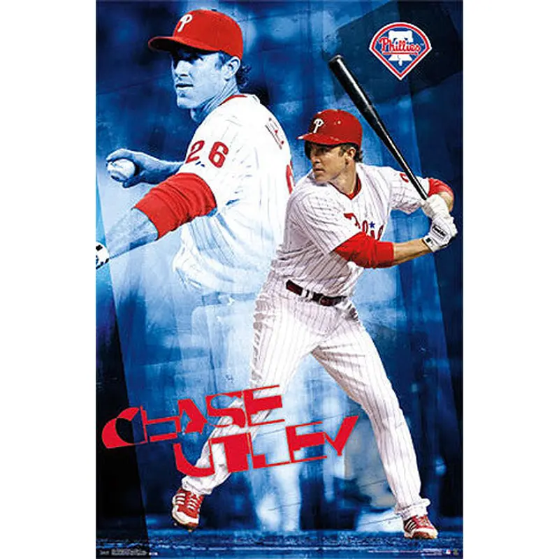 Chase Utley "Double Action" Philadelphia Phillies Poster - Costacos 2014