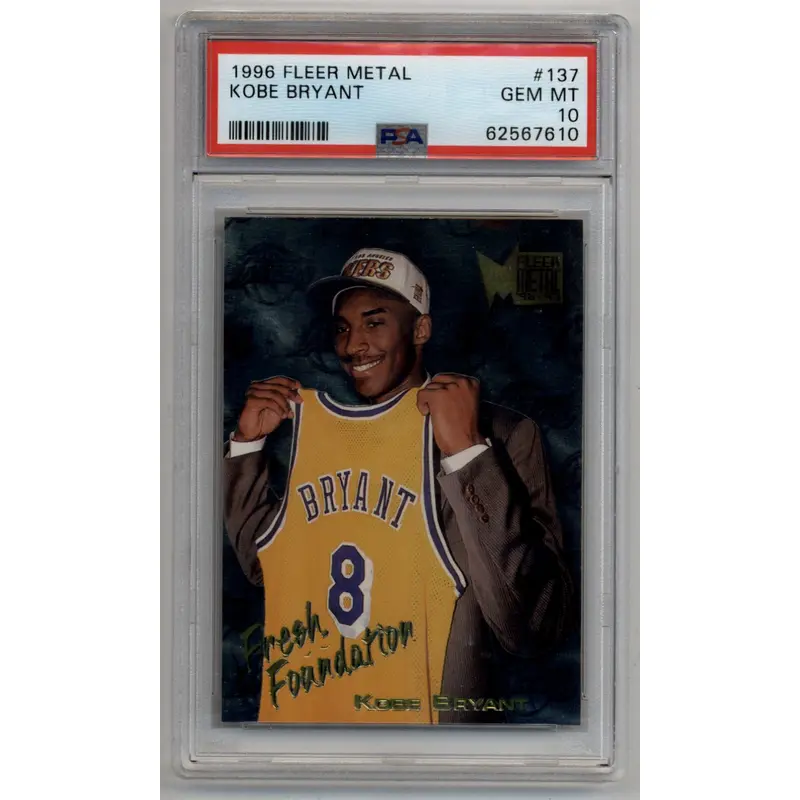 Kobe Bryant 1996-97 Fleer Metal #137 PSA 10 Gem Mint