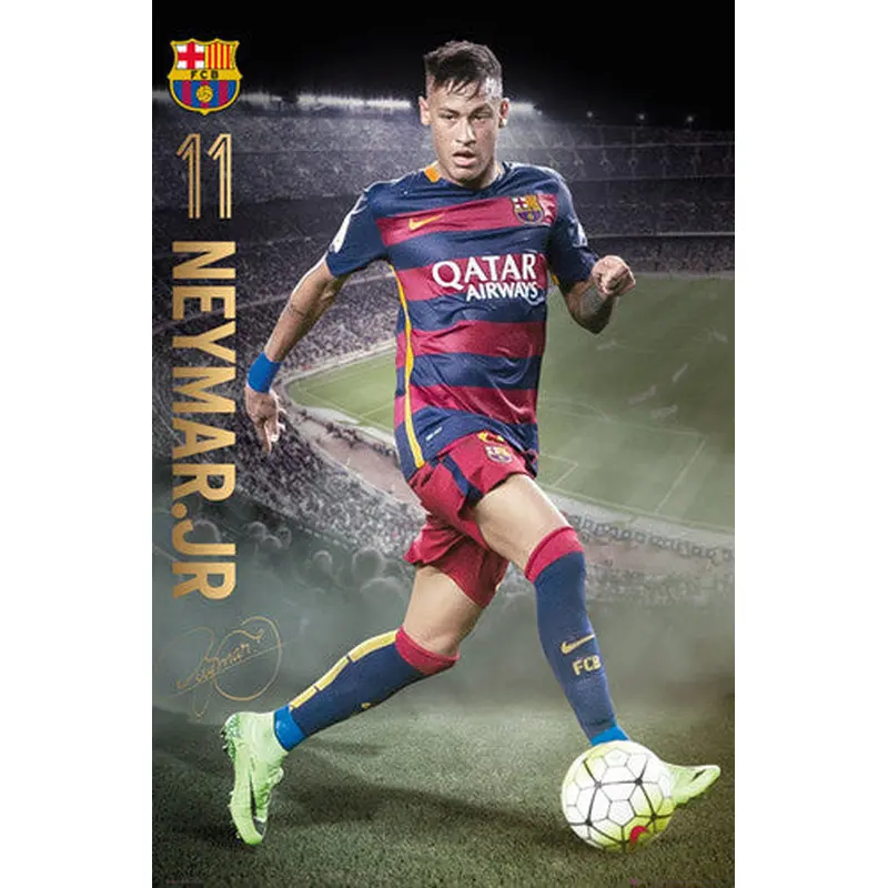 Neymar Jr. "Game Night" FC Barcelona Signature Series Official Poster - GB Eye 2015/16