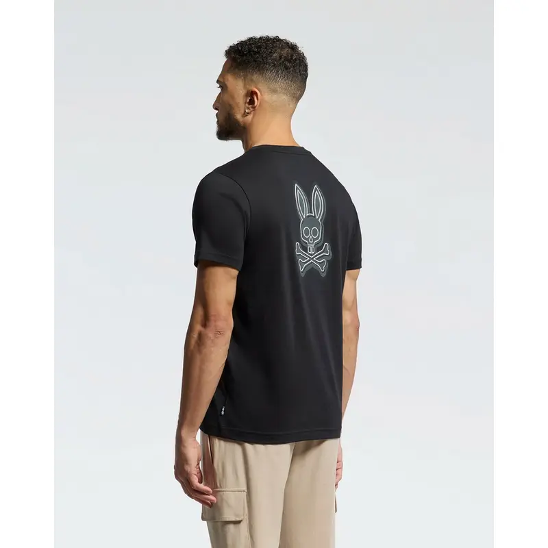 PSYCHO BUNNY TSHIRT MEN B6U509F200 BLK