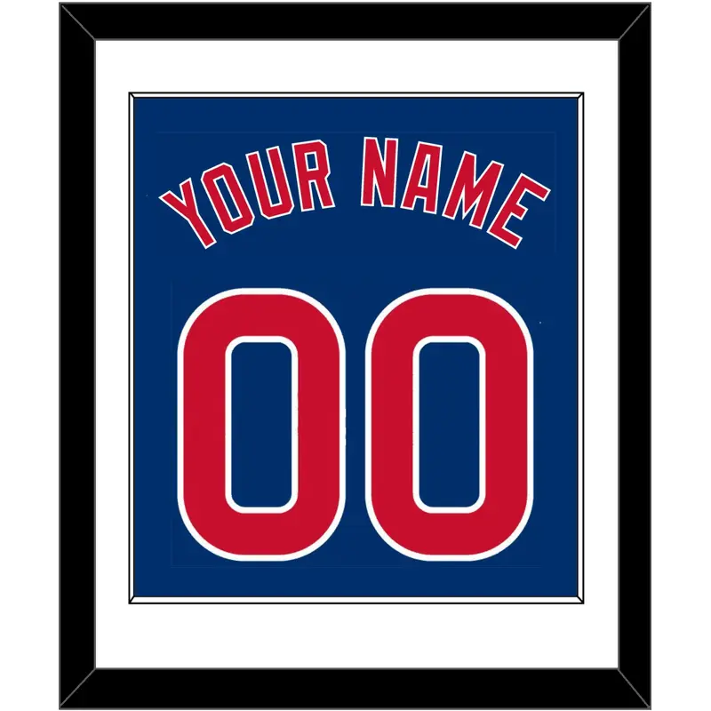 Chicago Name & Number - Alternate Blue - Single Mat 1