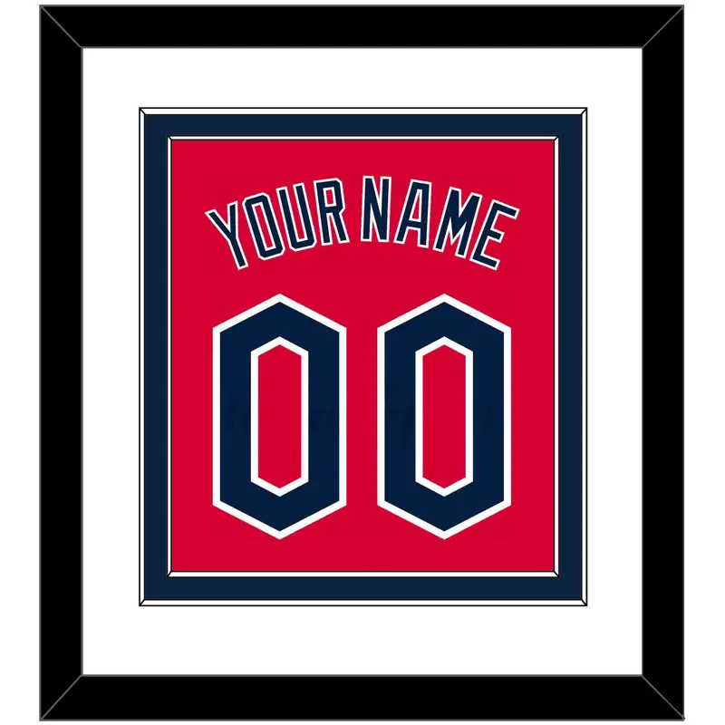 Cleveland Name & Number - Alternate Red - Double Mat 1