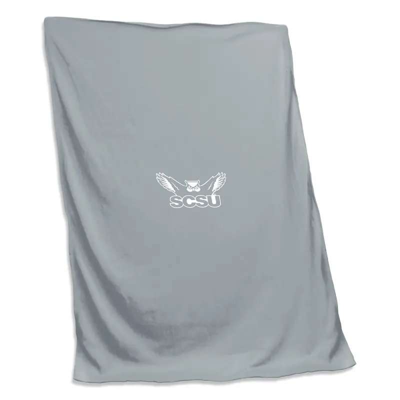 Southern Connecticut Gray Sweatshirt Blanket (Screened)