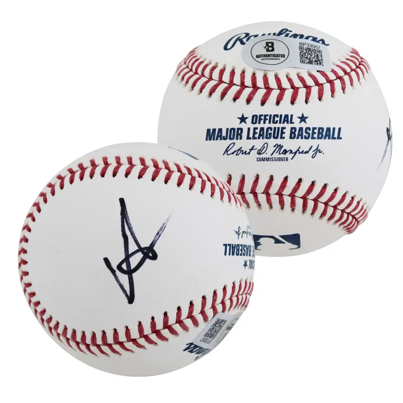 Raptors Vince Carter Authentic Signed Robert Manfred Oml Baseball BAS #BP33057