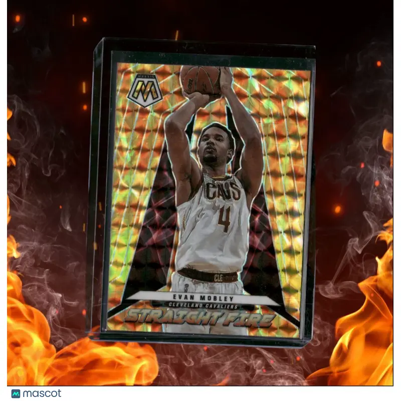 2022-23 Panini Mosaic Evan Mobley Straight Fire Mosaic Prizm Rookie #19