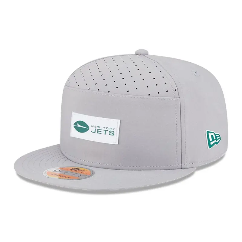 New York Jets NFL Sideline 2025 Grey 9FIFTY Split Panel Snapback Adjustable Cap