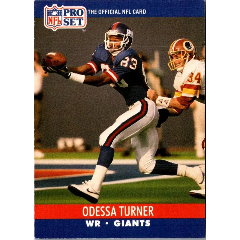 1990 Pro Set Odessa Turner #599 Rookie