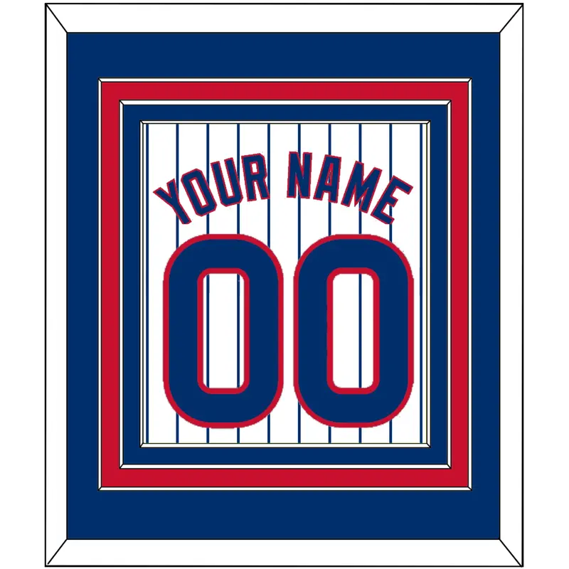 Chicago Name & Number - Home White Pinstripes - Triple Mat 2