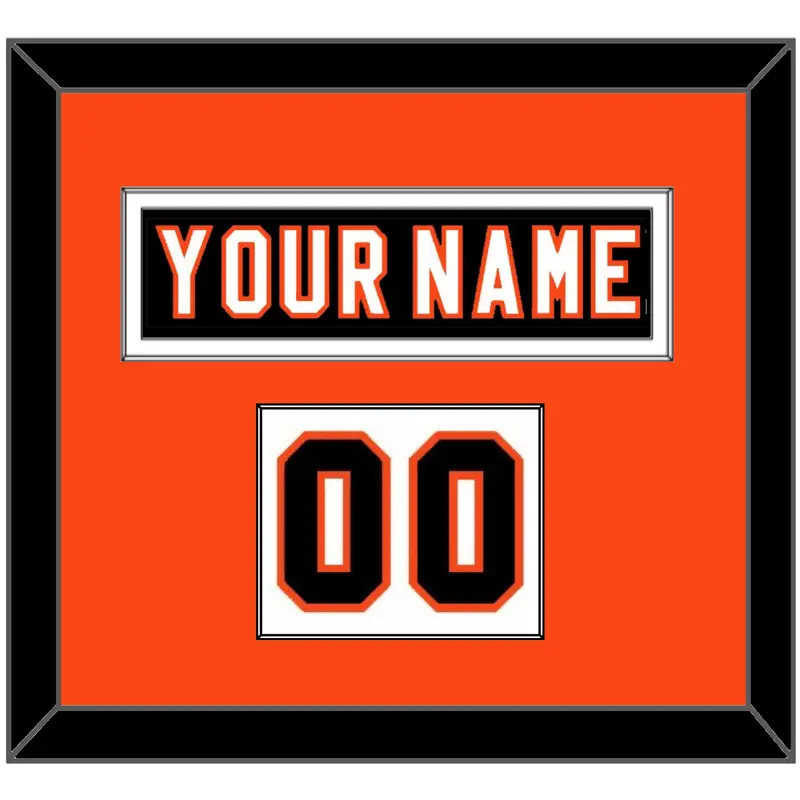 Philadelphia Nameplate & Number (Shoulder) - Home Black (2007-2010) - Single Mat 1