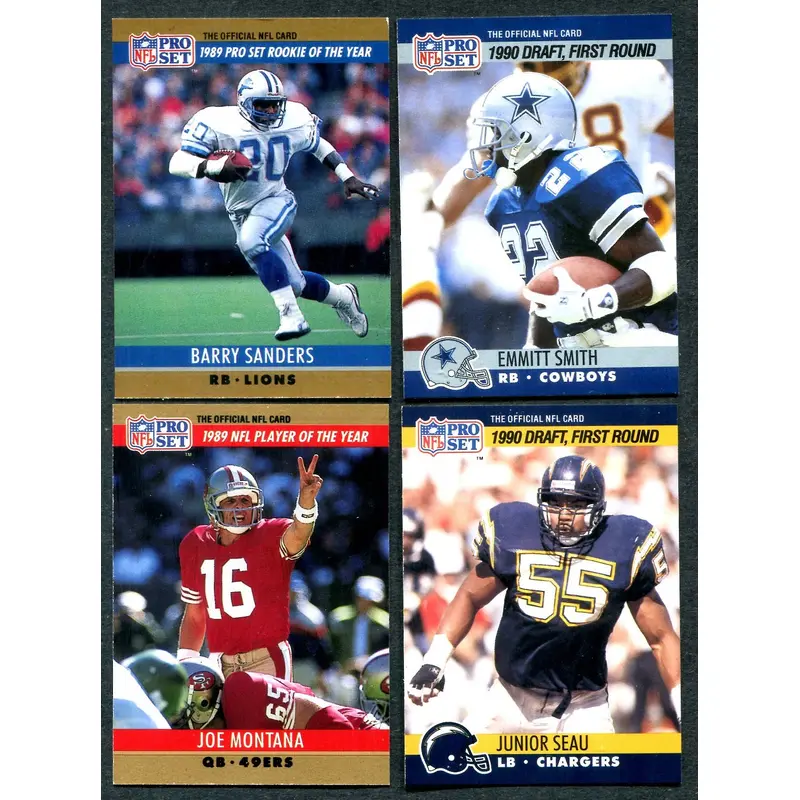 1990 Pro Set Football Complete Set (w/ Inserts)