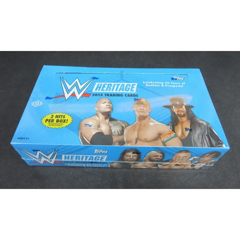 2015 Topps Heritage WWE Wrestling Cards Box (Hobby)