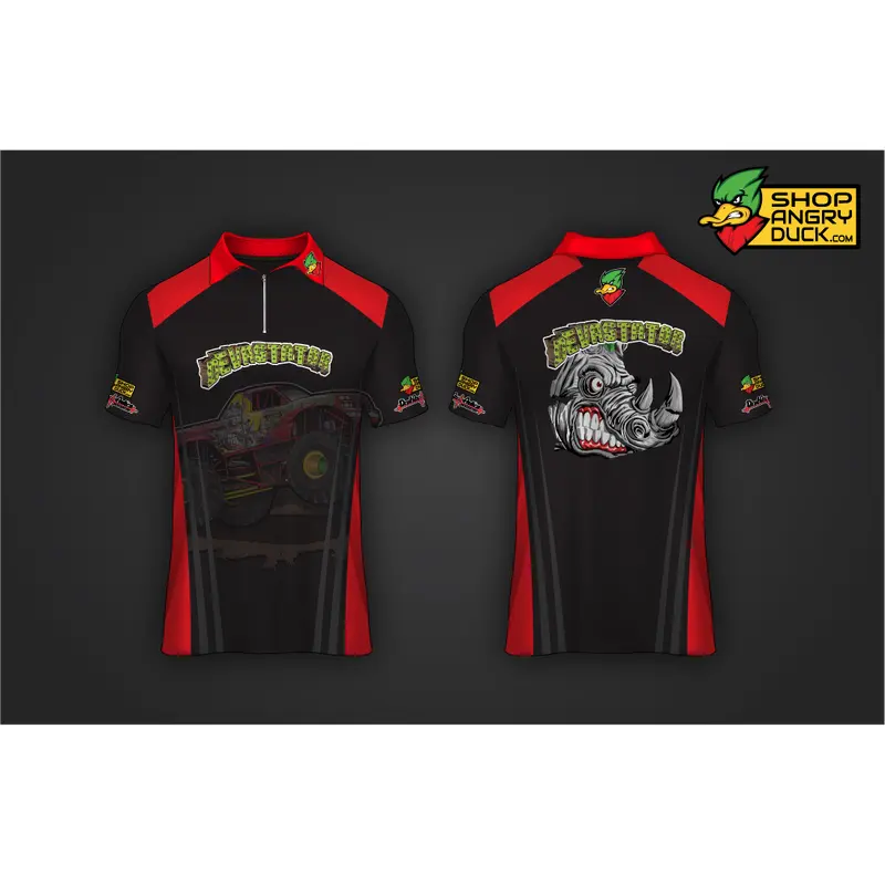 Devastator Polo Style Quarter Zip Crew Shirt