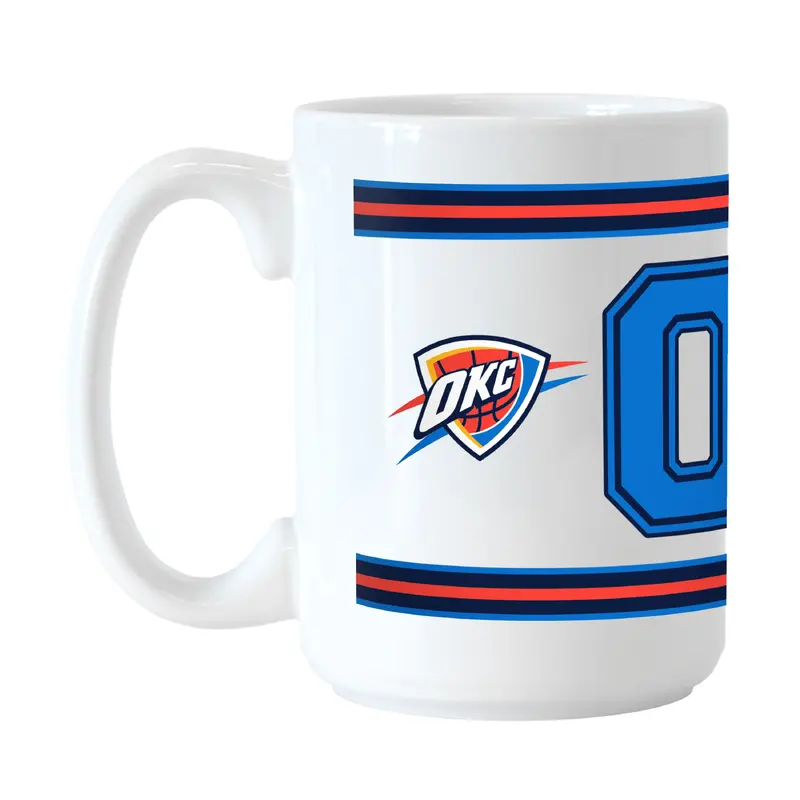 Oklahoma City Thunder 15oz Overtime Stripe Sublimated Mug
