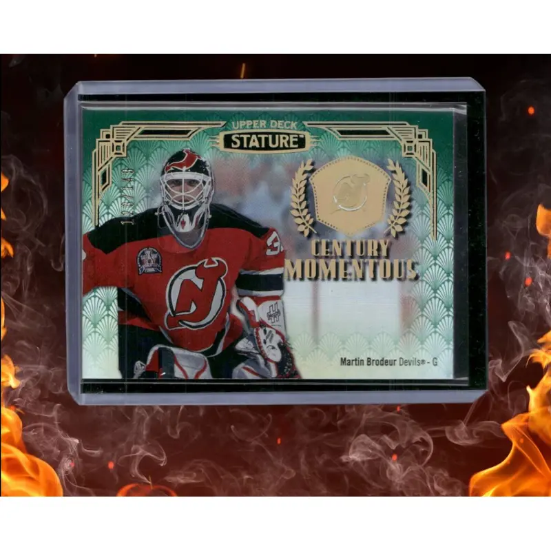 2020-21 Upper Deck Stature Martin Brodeur Century Momentous Green #CM-23