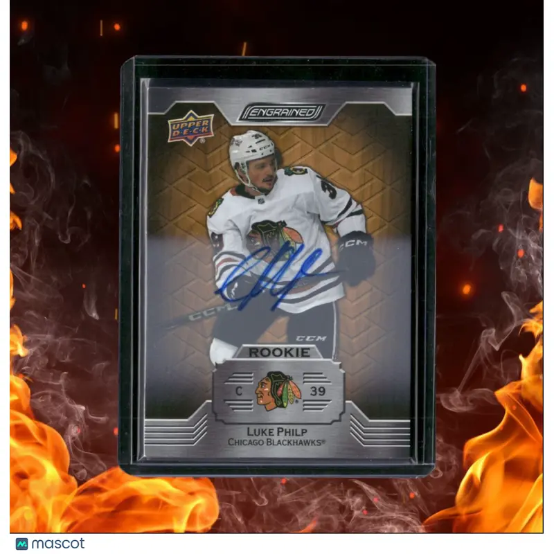 2023-24 Upper Deck Engrained Luke Philp Oak Rookie Auto #108