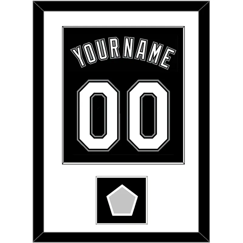 Chicago Name, Number & 2005 World Series Jersey Patch - Alternate Black - Single Mat 1