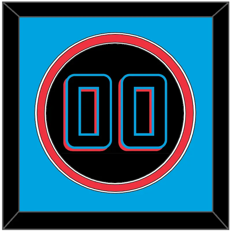 Miami Number - Alternate Black (2019-2023) - Double Mat 3