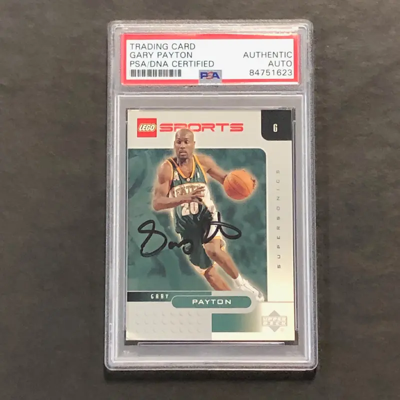 2003 Upper Deck #9 Gary Payton signed Auto Card PSA/DNA Slabbed Sonics