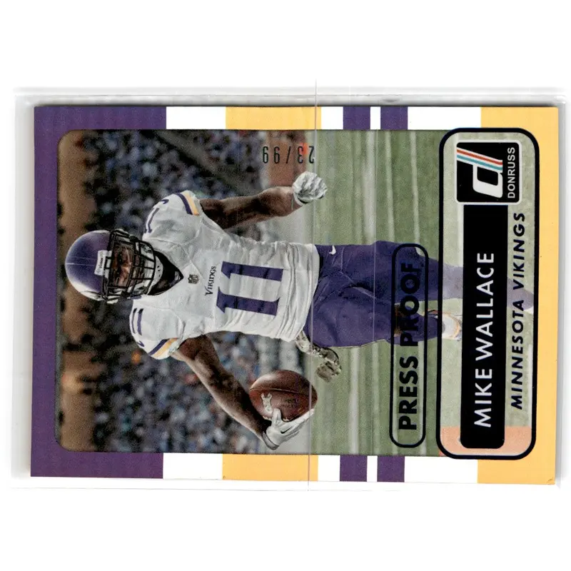 2015 Donruss Press Proof Blue Mike Wallace #96 23/99
