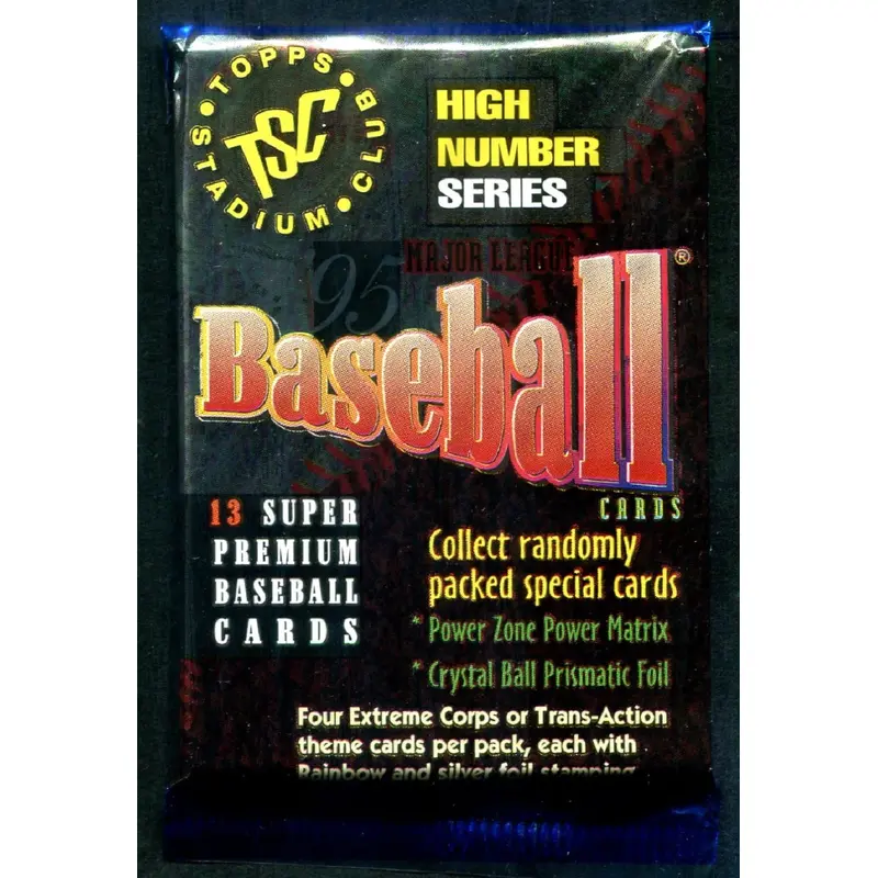 1995 Topps Stadium Club Baseball Unopened High Number Series Pack (13)