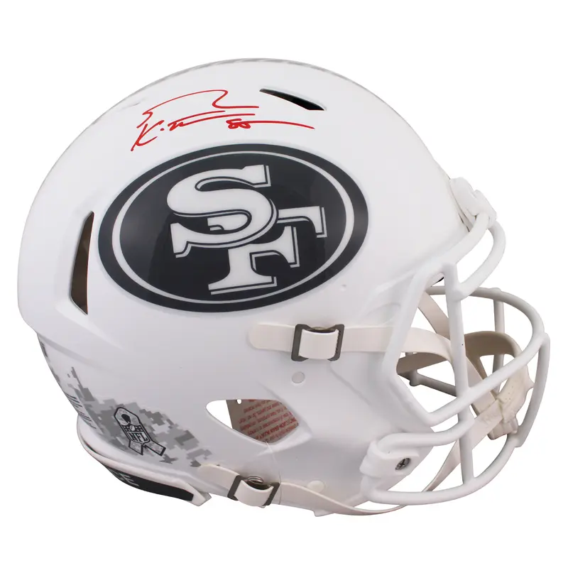 49ers George Kittle Signed STS III Full Size Speed Proline Helmet BAS Witnessed