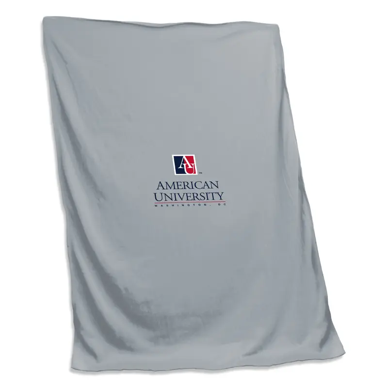 American University Screened Sweatshirt Blanket