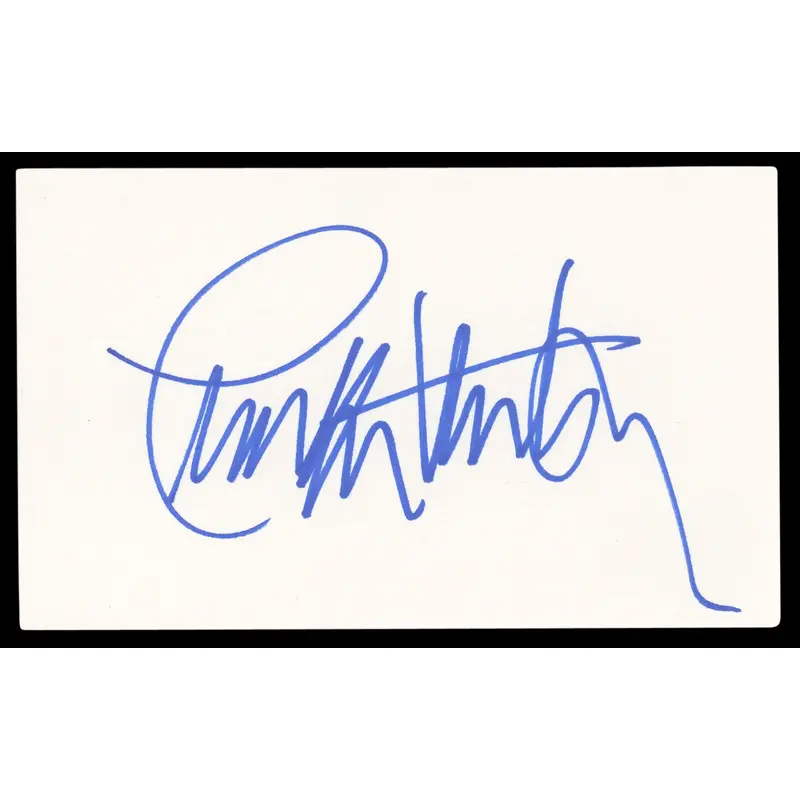Charlton Heston Ben-Hur Authentic Signed 3x5 Index Card BAS LOA #AC26995