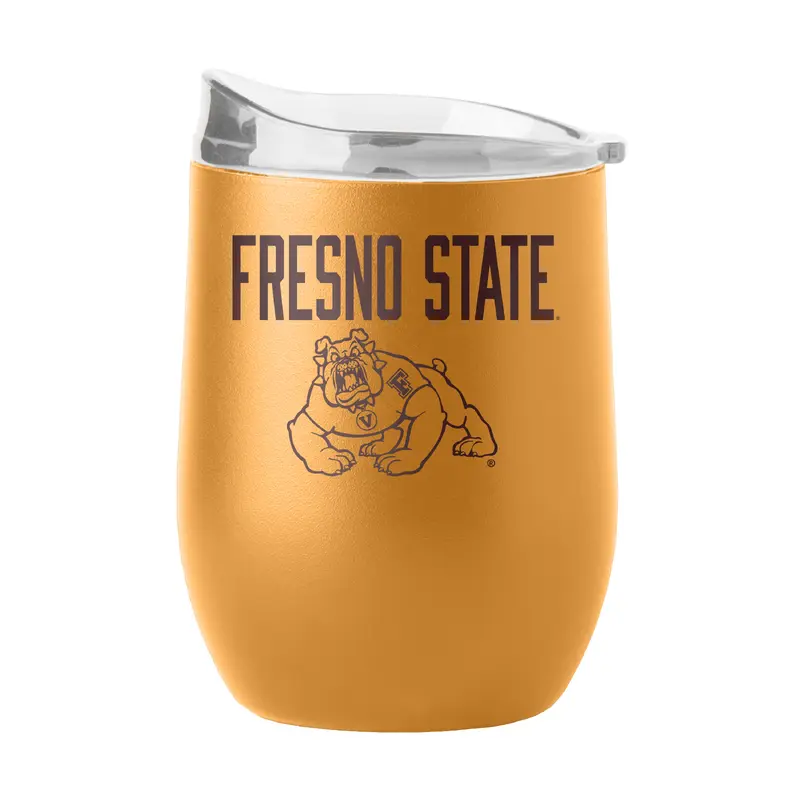 Fresno State 16oz Huddle Powder Coat Curved Bev