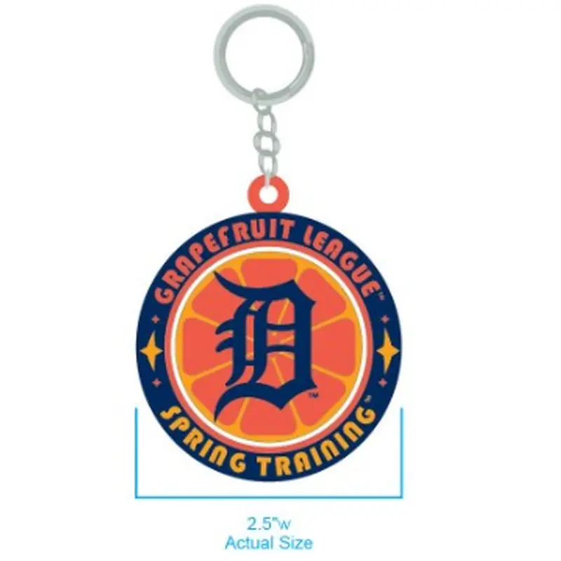 Detroit Tigers Rubber Keychain - Grapefruit League