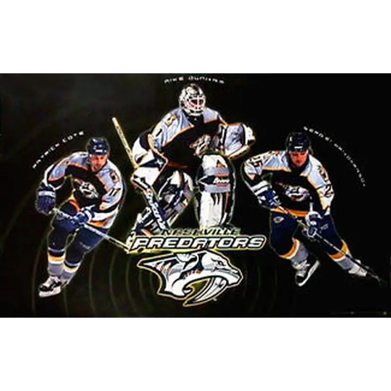 Nashville Predators "Three Stars" Poster (Dunham, Cote, Krivokrasov) - Costacos 1999
