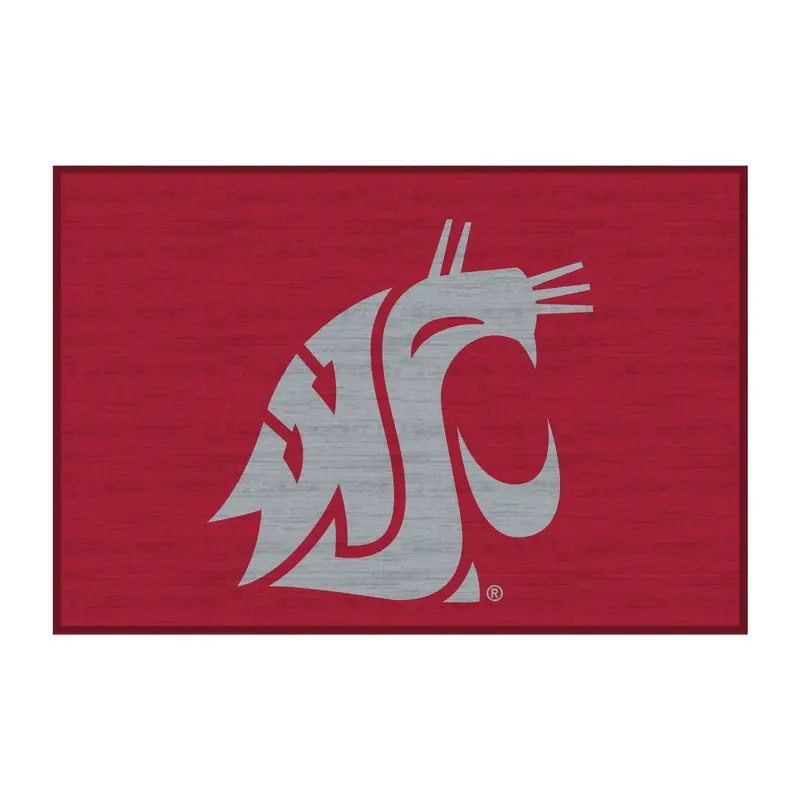 WSU Crimson 85" X 61" Carpet