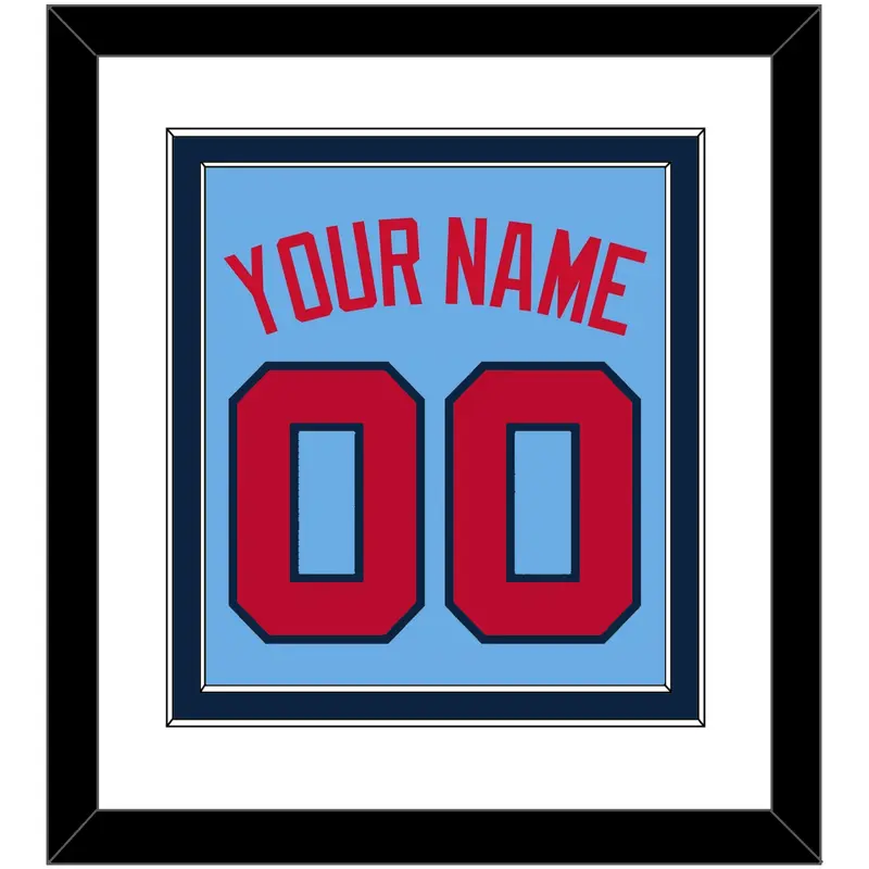 Minnesota Name & Number - Alternate Light Blue - Double Mat 2