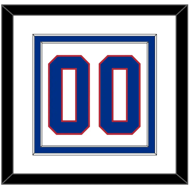 United States Mens Hockey Number - 2010 Olympics Alternate White - Double Mat 2