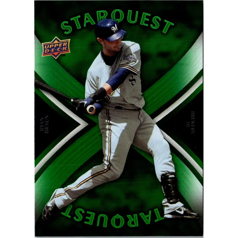 2008 Upper Deck First Edition StarQuest Green Common Ryan Braun #SQ-2
