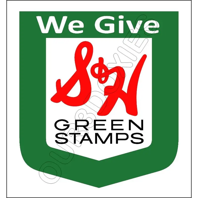 S&H Green Stamps Store Counter Standup Sign - 2374