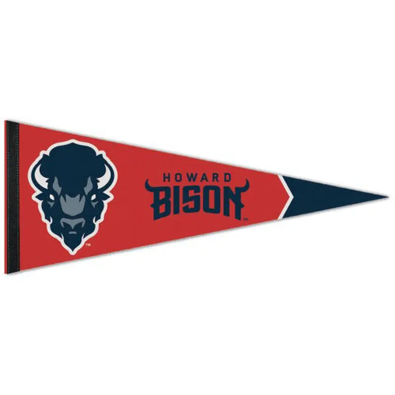 Howard University Bison NCAA Team Logo Premium Felt Pennant - Wincraft Inc.