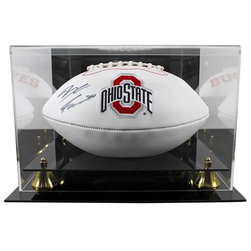 Ohio State Jaxon Smith-Njigba Authentic Signed Football W/ Case Autographed BAS