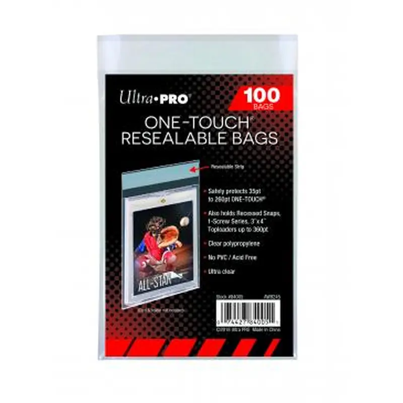 ULTRA PRO ONE-TOUCH RESEALABLE BAG Pack (100)