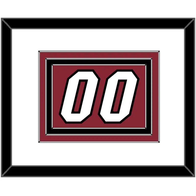 Miami Number - Alternate Red (2009-2017) - Triple Mat 2