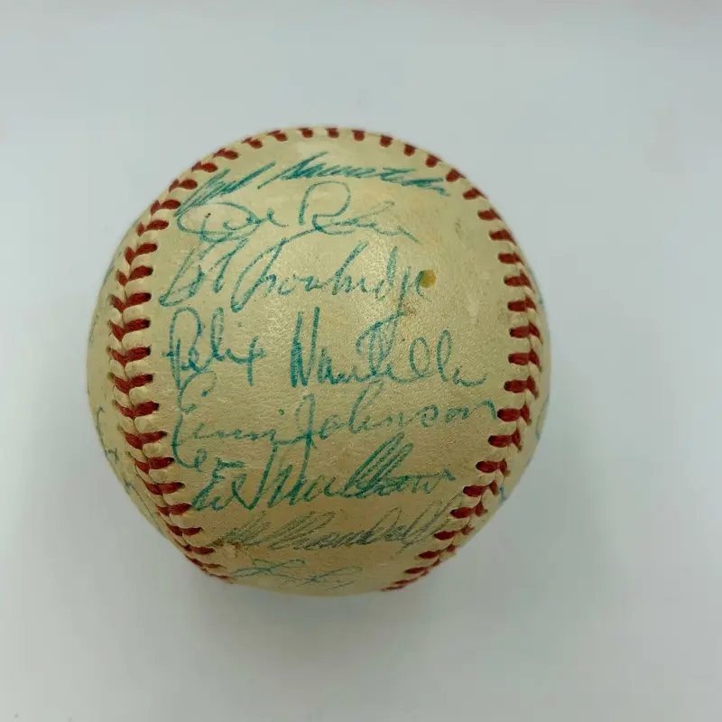 1957 Milwaukee Braves World Series Champs Team Signed Baseball With JSA COA