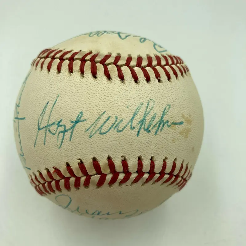 Ernie Banks Harmon Killebrew Willie Stargell Hall Of Fame Multi Signed Baseball