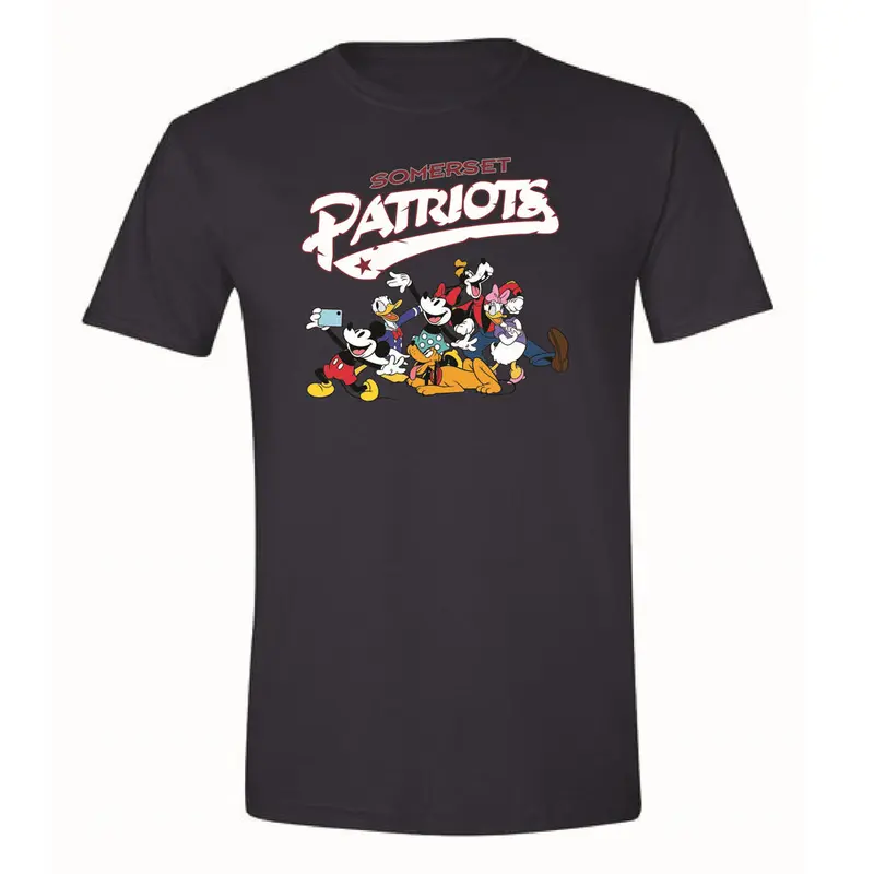 Somerset Patriots Mickey & Friends Adult T-shirt