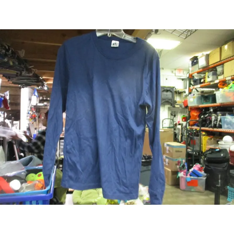 Used American Basics Adult Large Blue Long Sleeve Shirt