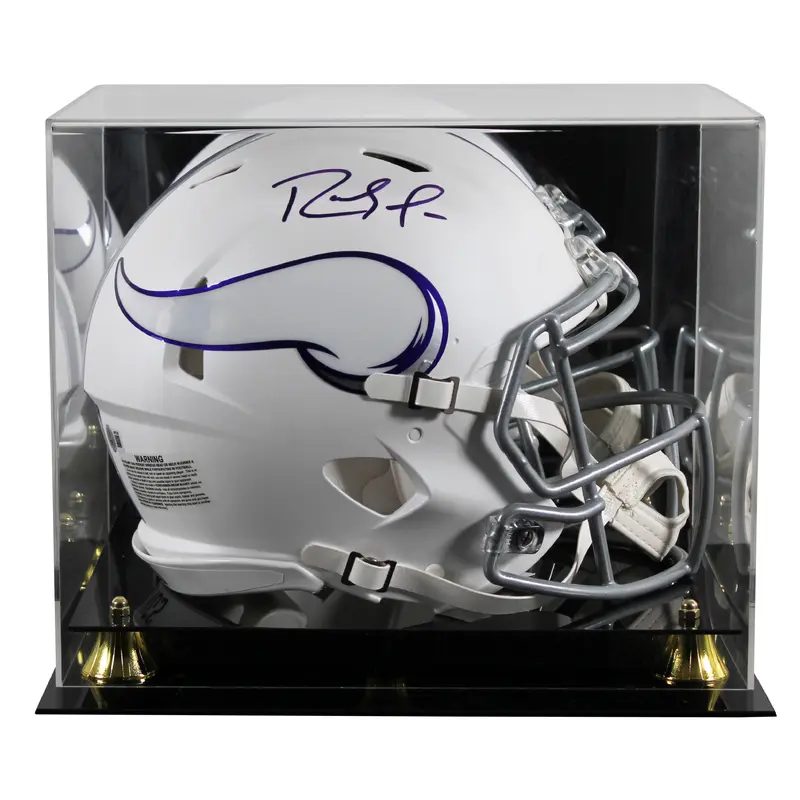 Vikings Randy Moss Signed 2024 On-Field Alt F/S Speed Proline Helmet W/ Case BAS