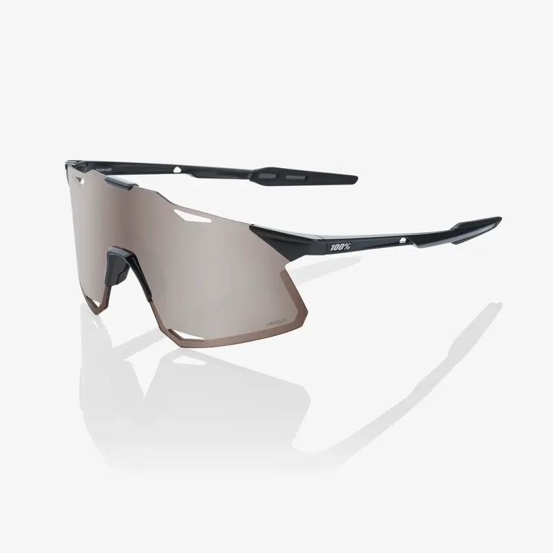 2023 100% Hypercraft Gloss Black Sunglasses - Adult