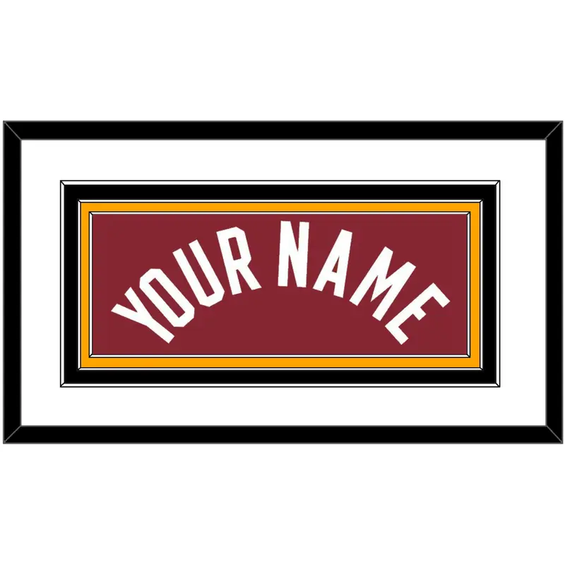 Miami Name - Red Statement - Triple Mat 1