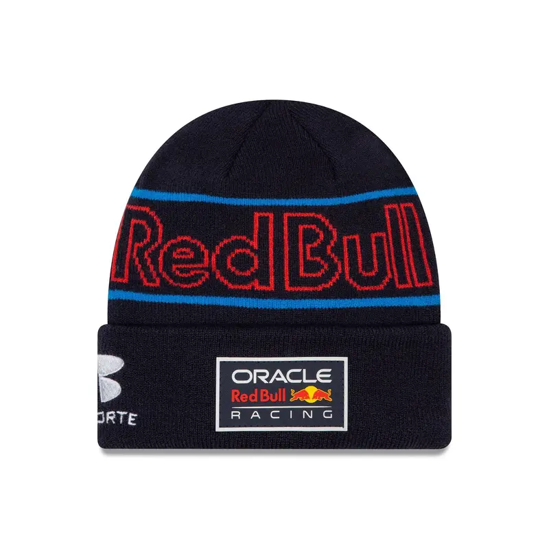 Red Bull Racing Youth Sergio Perez Team Dark Blue Cuff Knit Beanie Hat
